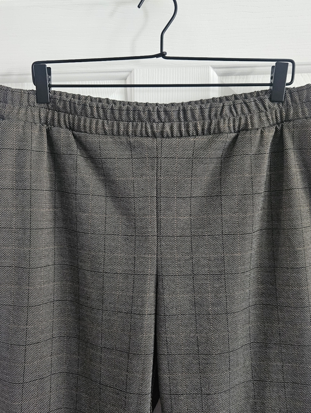 NWOT A New Day High Rise Brown Plaid Straight Leg Ankle Length Pull On Pants - Picture 3 of 10